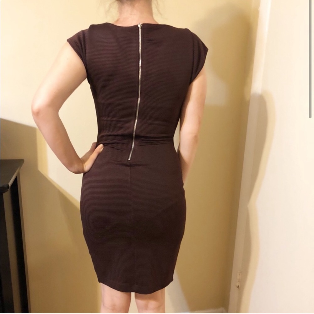 Ribbed Envelope Dress, Dark Prune (NWT)